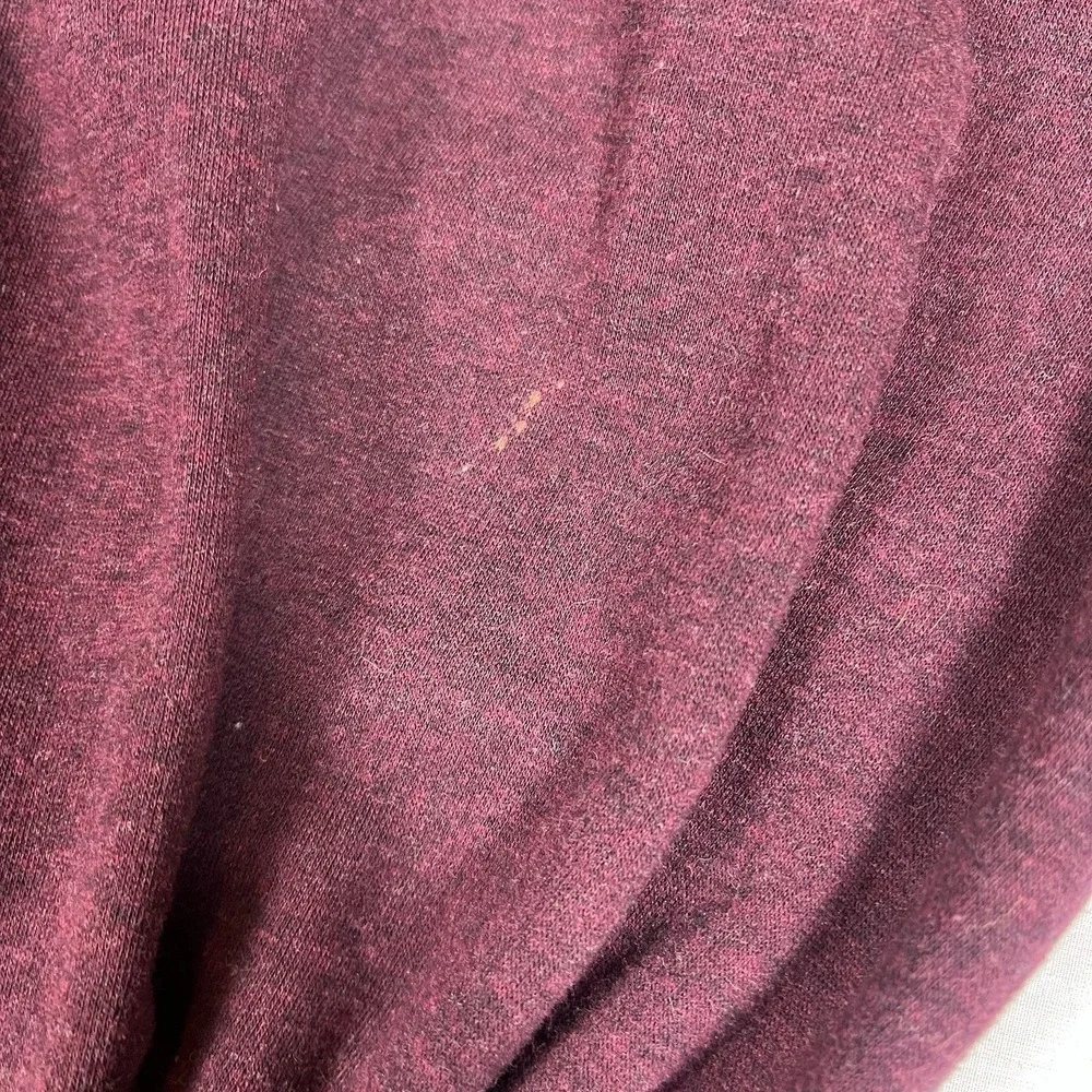 UGG Plush Fleece Belted Robe Bathrobe Womens Medium Burgundy Lounge Cozy Shawl - Picture 7 of 16